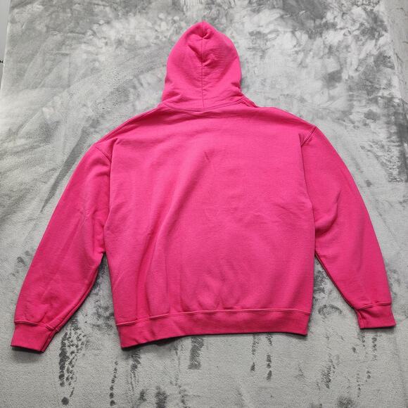 Gildan Hoodie Womens XL Pink Proud Air Force Mom Sweatshirt Military Patriot - Picture 4 of 11